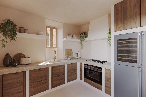 High-quality renovated townhouse with pool in the patio and garage in Arta image 5