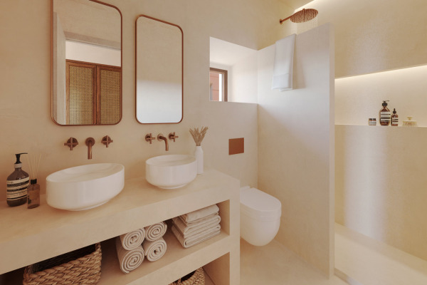 High-quality renovated townhouse with pool in the patio and garage in Arta image 7