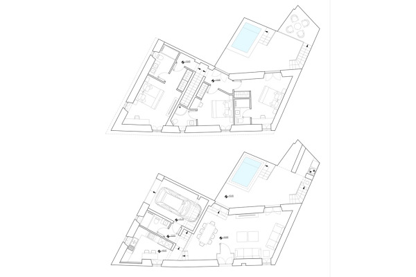 High-quality renovated townhouse with pool in the patio and garage in Arta image 9