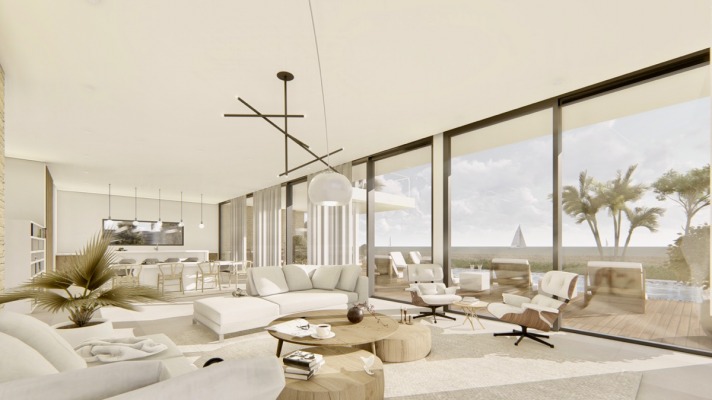 New development project of a modern villa near the beach image 3