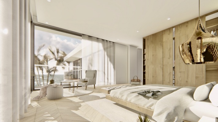 New development project of a modern villa near the beach image 4