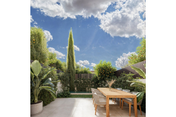 New build terraced house with pool and private garden in Ses Salines image 3