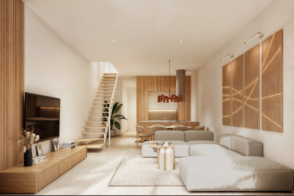 New build terraced house with pool and private garden in Ses Salines image 5