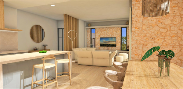 New build townhouse with inner patio and pool in Ses Salines image 5