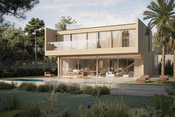 Exclusive new build villa with sea views and pool in Sa Torre