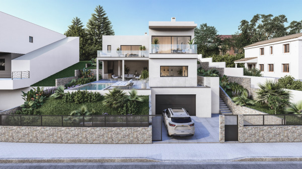 Sea view building plot with project for a modern villa in Son Servera image 3