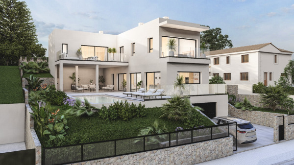 Sea view building plot with project for a modern villa in Son Servera image 9