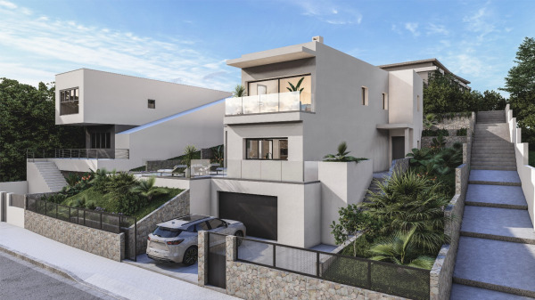 Sea view building plot with project for a modern villa in Son Servera image 10