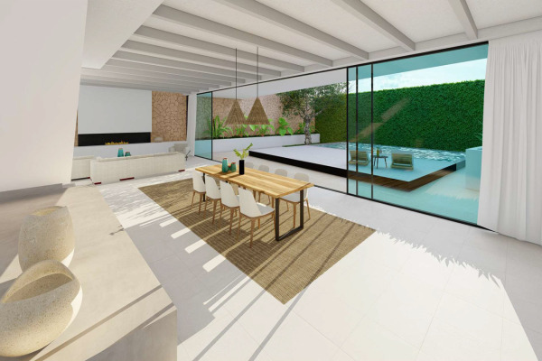 Exclusive new townhouse with pool and large inner patio image 5