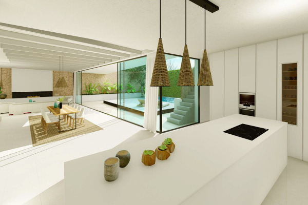 Exclusive new townhouse with pool and large inner patio image 6