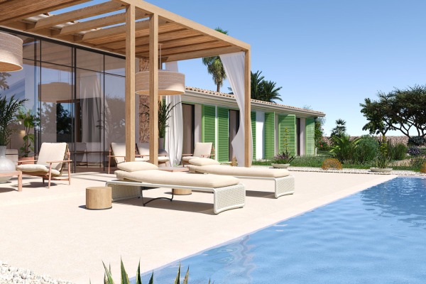 Exclusive new-build finca with views of the surrounding mountains in Marratxi