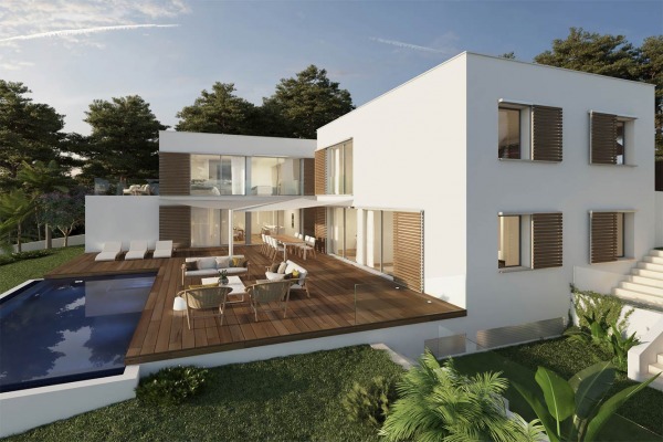 Plot with project for a modern luxury villa with sea views in Capdepera image 2