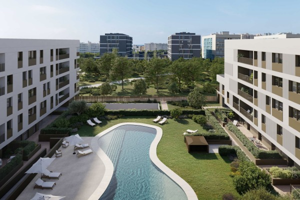 New apartment near the beach with a covered terrace in Palmas Nou Llevant