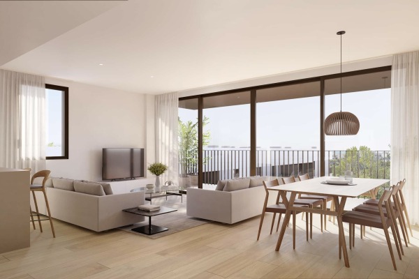 New apartment near the beach with a covered terrace in Palmas Nou Llevant image 2