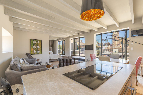 Modern penthouse with stunning views over the rooftops of the old town image 4