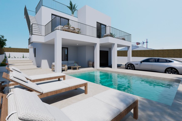 New build villa with pool in Sa Cabaneta