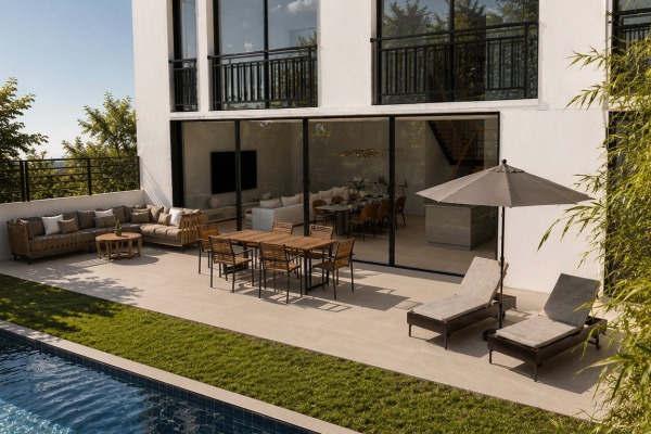 Spacious new villa with premium amenities and pool in Sa Cabaneta