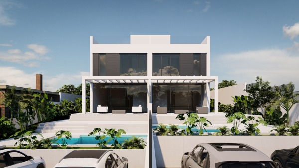 New development: Modern semi-detached houses with pool & partial sea views image 2