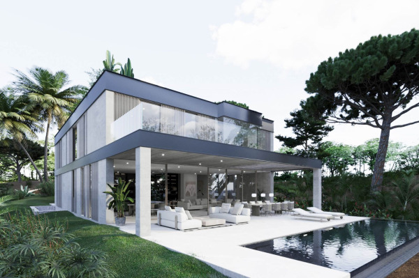 Building plot with project for a modern villa in Bendinat image 2