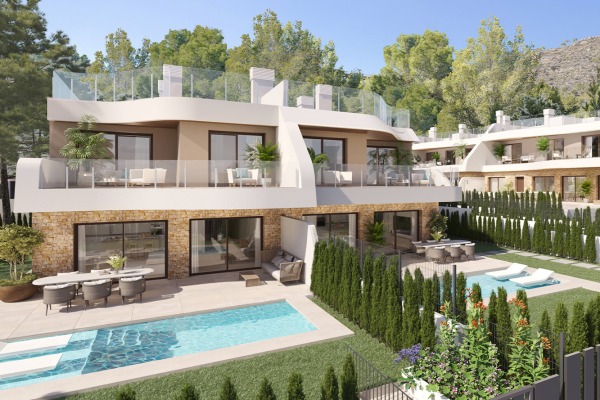 New construction project with 5 modern villas near the sea in Paguera