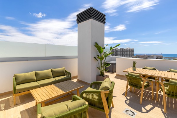 New-build sea view penthouse, ready for first-time occupancy, near Portixol image 9
