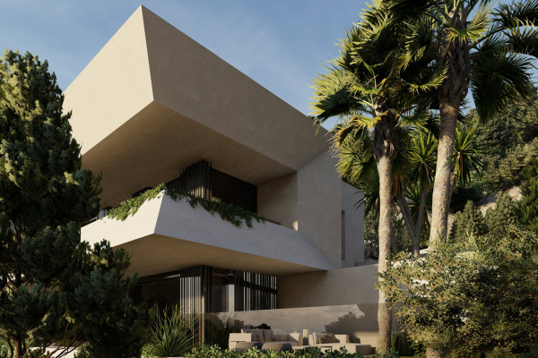 Plot with preliminary project for a modern villa in an elevated location image 7