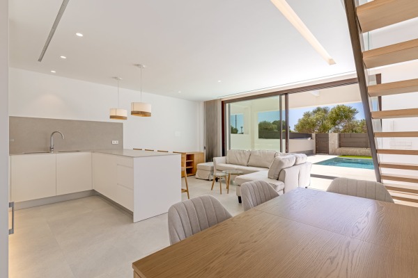 Modern terraced house with a pool near the natural beach of Es Trenc image 4