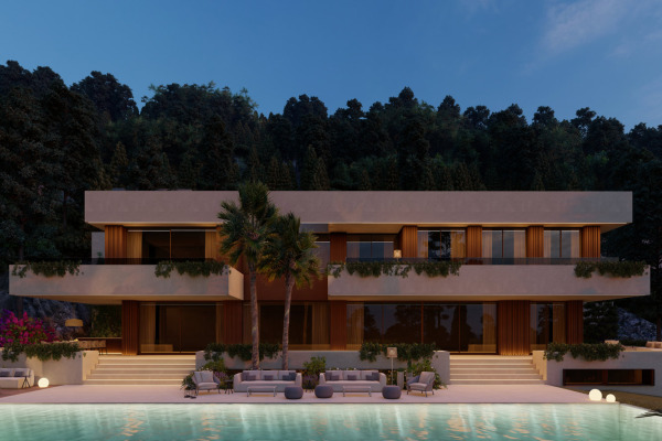 Building plot with project for a luxury villa with sea views in Son Vida image 6