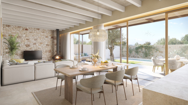 New build townhouse project with pool in Santanyi image 3