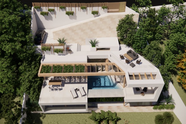 New development project of an exclusive, modern villa with sea views image 3