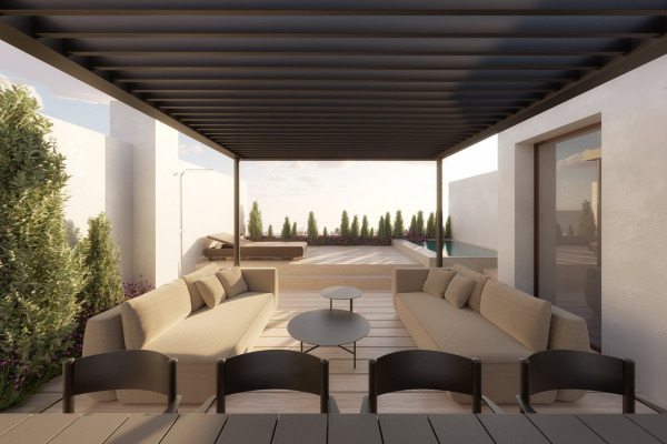 Modern townhouse development project with pool in El Molinar image 3