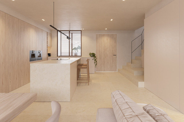 Modern townhouse development project with pool in El Molinar image 7