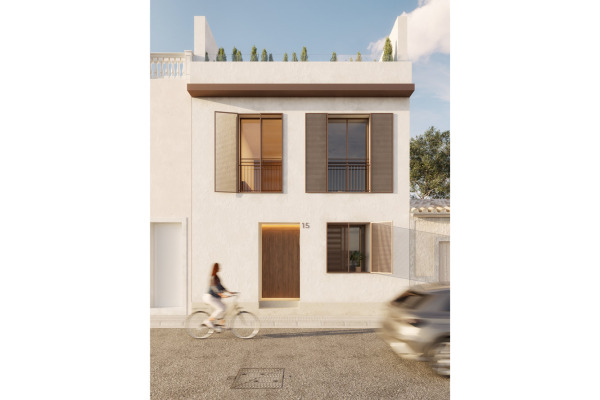 Modern townhouse development project with pool in El Molinar image 11