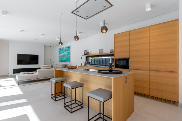 New build villas in modern architecture with partial sea views image 4