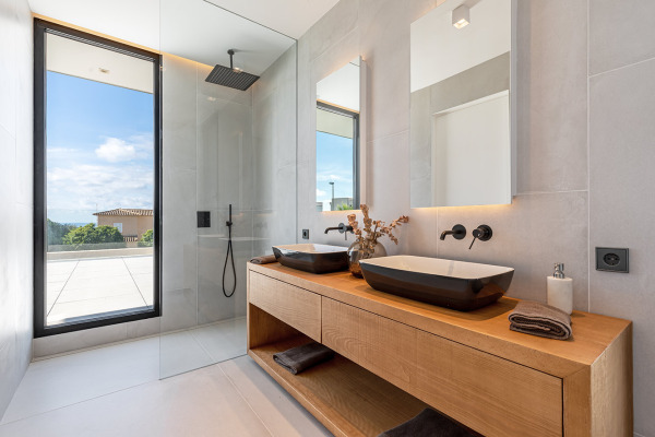 New build villas in modern architecture with partial sea views image 8