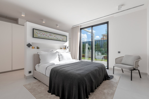 New build villas in modern architecture with partial sea views image 11