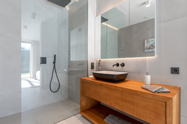 New build villas in modern architecture with partial sea views image 12