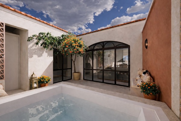 Renovated terraced house with a private pool in an exclusive complex