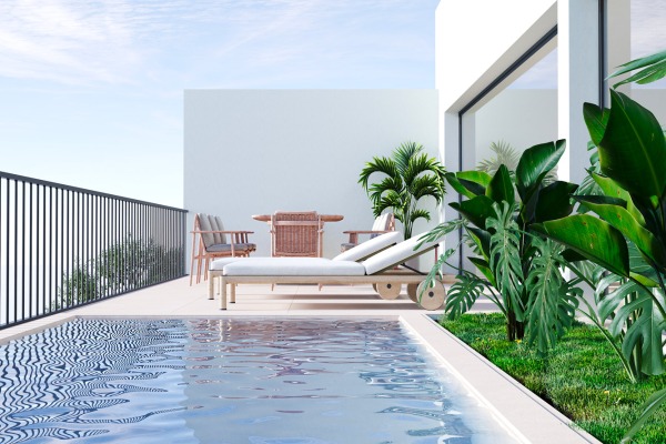 New-build project: Terraced house with pool in Sa Cabaneta close to Palma