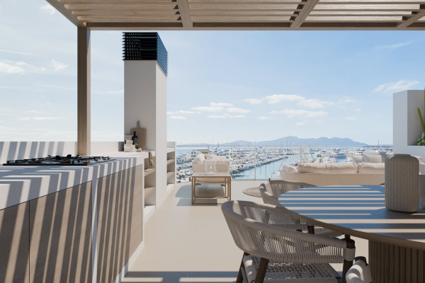 Renovated seafront penthouse directly on the marina of Puerto Pollensa image 2