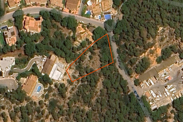 Sea view building plot with project for a modern villa in Port Andratx image 2