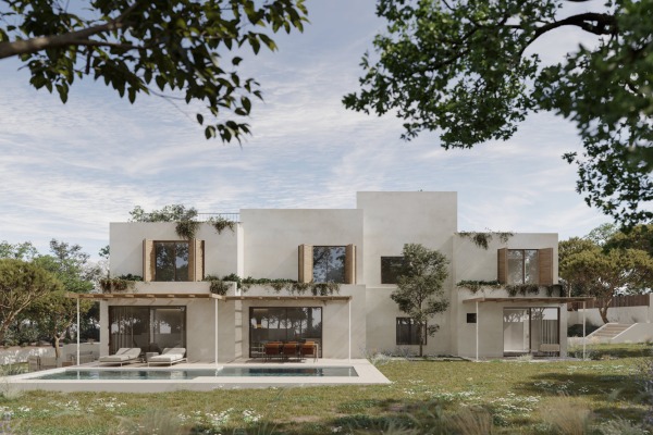 Modern new build villa with views of the bay of Palma