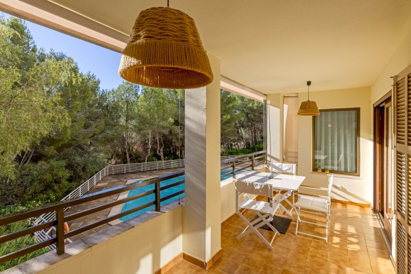 Spacious duplex apartment with private courtyard in Cas Català image 2