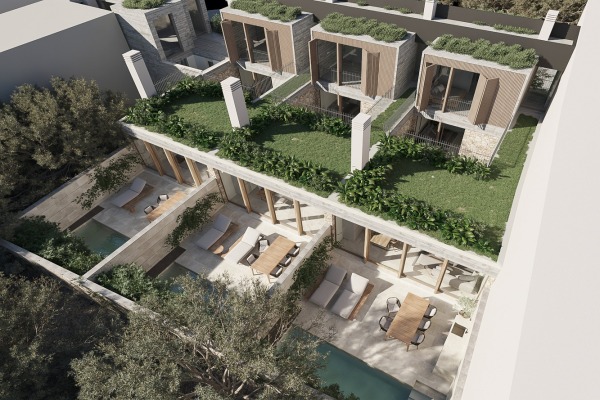 Modern, new-build terraced houses with private pool in Son Espanyolet