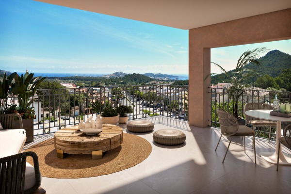New-build apartment close to the beach in a modern development in Capdepera