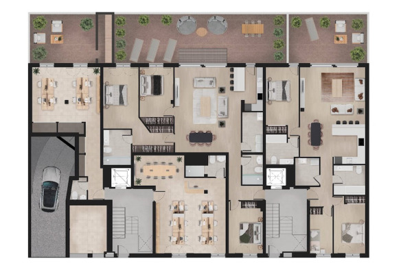 New-build apartments in a quiet location near the center of Campos image 4