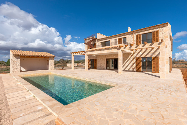 Newly built natural stone finca with pool near Ses Salines image 3
