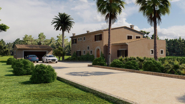Newly built Finca in Son Mesquida near Felanitx with 2 floors and pool image 2