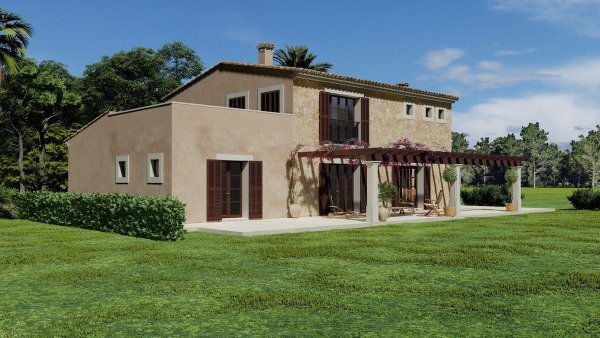 Newly built Finca in Son Mesquida near Felanitx with 2 floors and pool image 3