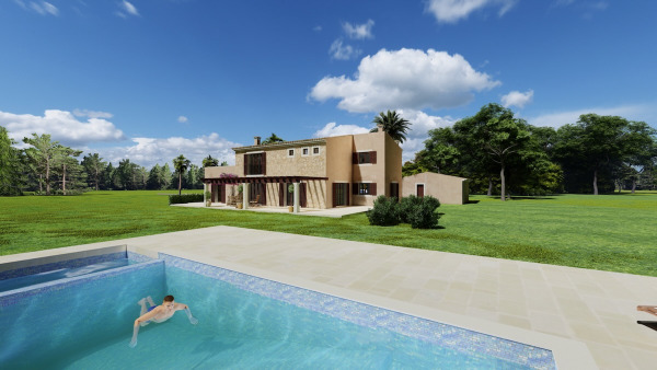 Newly built Finca in Son Mesquida near Felanitx with 2 floors and pool image 4